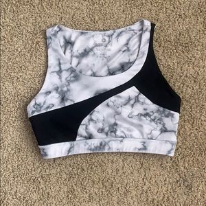 Marble sports bra/ crop top